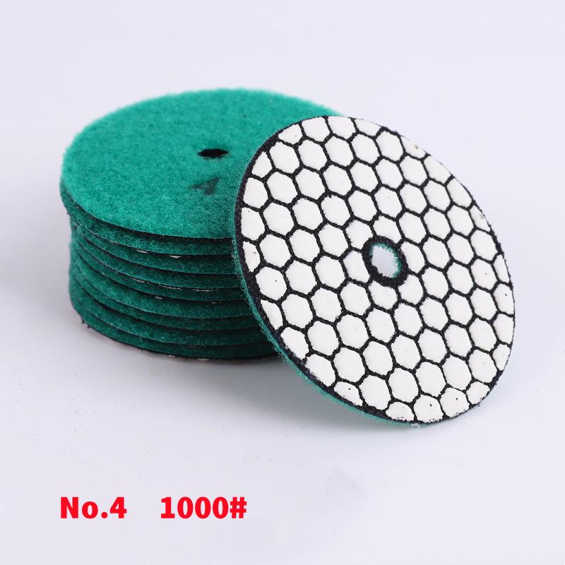 4-дюймовый 100-миллиметровый комплект алмазных полировальных дисков для влажной/сухой полировки гранита, камня, бетона, мрамора, шлифовальных полировальных дисков