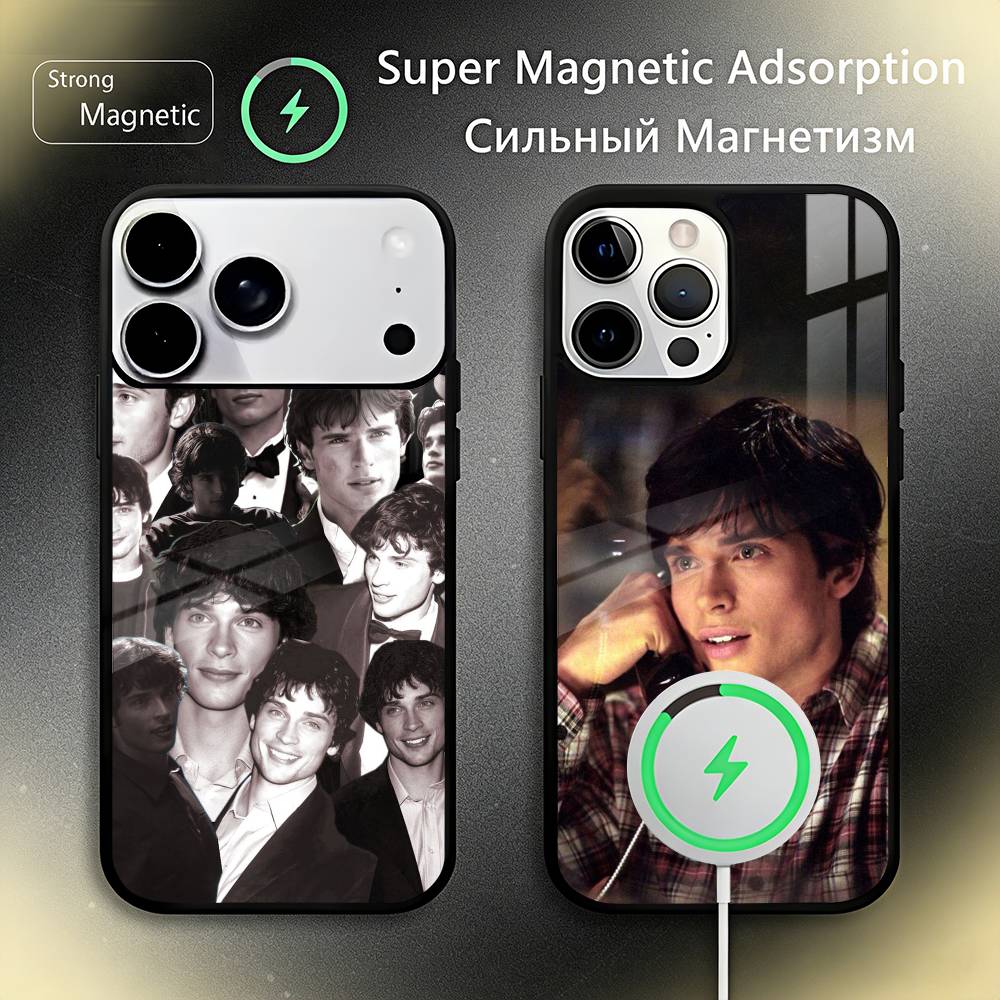 Чехол для телефона T-Tom W-Welling Для iPhone 17, 16, 15, 14, 13, 12, 11 Plus, Pro Max Для беспроводной зарядки Magsafe