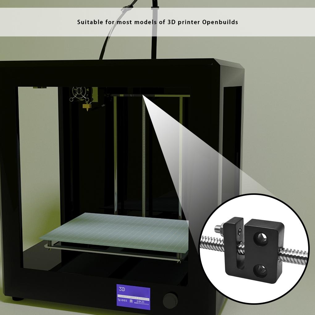 Аксессуары для 3D-принтера T-образный винт T8 с защитой от люфта 8 мм POM квадратная гайка T8