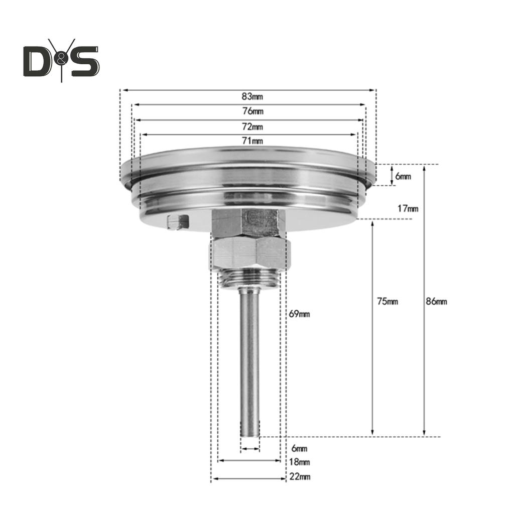 SW 0-300 градусов Цельсия, термометр для гриля из нержавеющей стали, датчик температуры