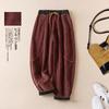 Corduroy Plus Velvet Thickened Harem Pants Autumn Winter 2025 New Strap Waist Casual for Women Slim Feet