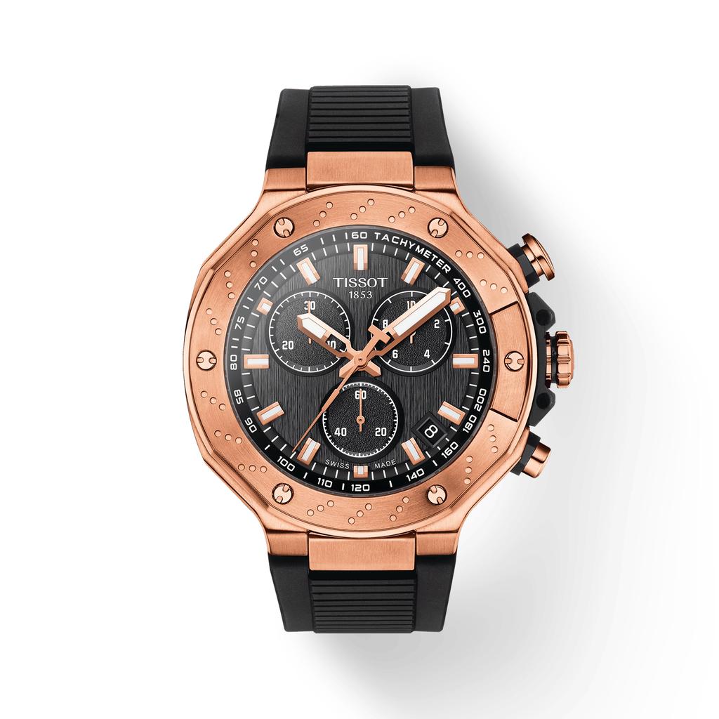 Tissot Мужские модные часы с черным циферблатом T141.417.37.051.00