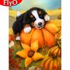 Full Square Diamond Embroidery Dog 5D Diamond Painting Animal Mosaic Cross Stitch Halloween Decoration