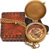 Компас направления из старинной латуни, магнитный компас, компас для кемпинга, карманный подарочный компас с гравировкой