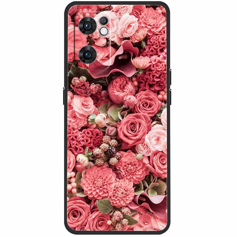 Чехол для Oppo Find X5 Lite Чехол-Кот Мягкий Силикон ТПУ Задние Чехлы для Oppo Find X5 Lite 5G Чехол CPH2371 Ударопрочный Coque Fundas