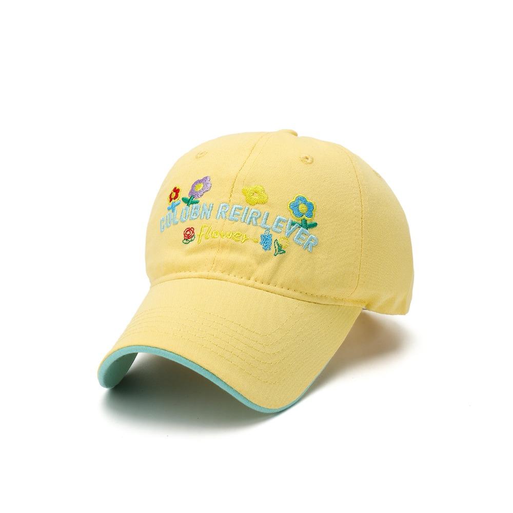 Cotton Floral Baseball Cap Letter Embroidered Streetwear Hats Casual Peaked Cap  For Women Girls