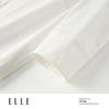 ELLE Женский французский двубортный тренч средней длины в стиле колор-блок