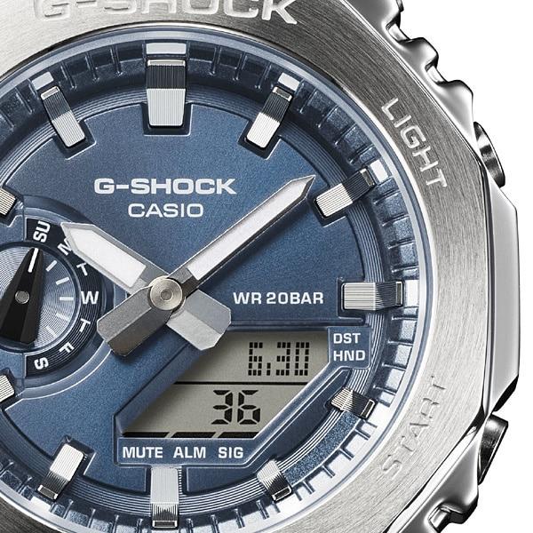 Casio Мужские часы G-SHOCK GM-2110D-2BJF [G-SHOCK цифровая аналоговая комбинированная модель] круглые серебристые