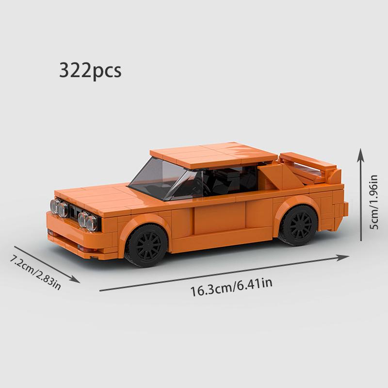 MOC Скоростной Спортивный F1 Городской Гоночный Автомобиль AE86 Строительные Блоки Кирпичное Транспортное Средство Суперкар Форсаж1 MK4 Supra Детские Игрушки Мальчик