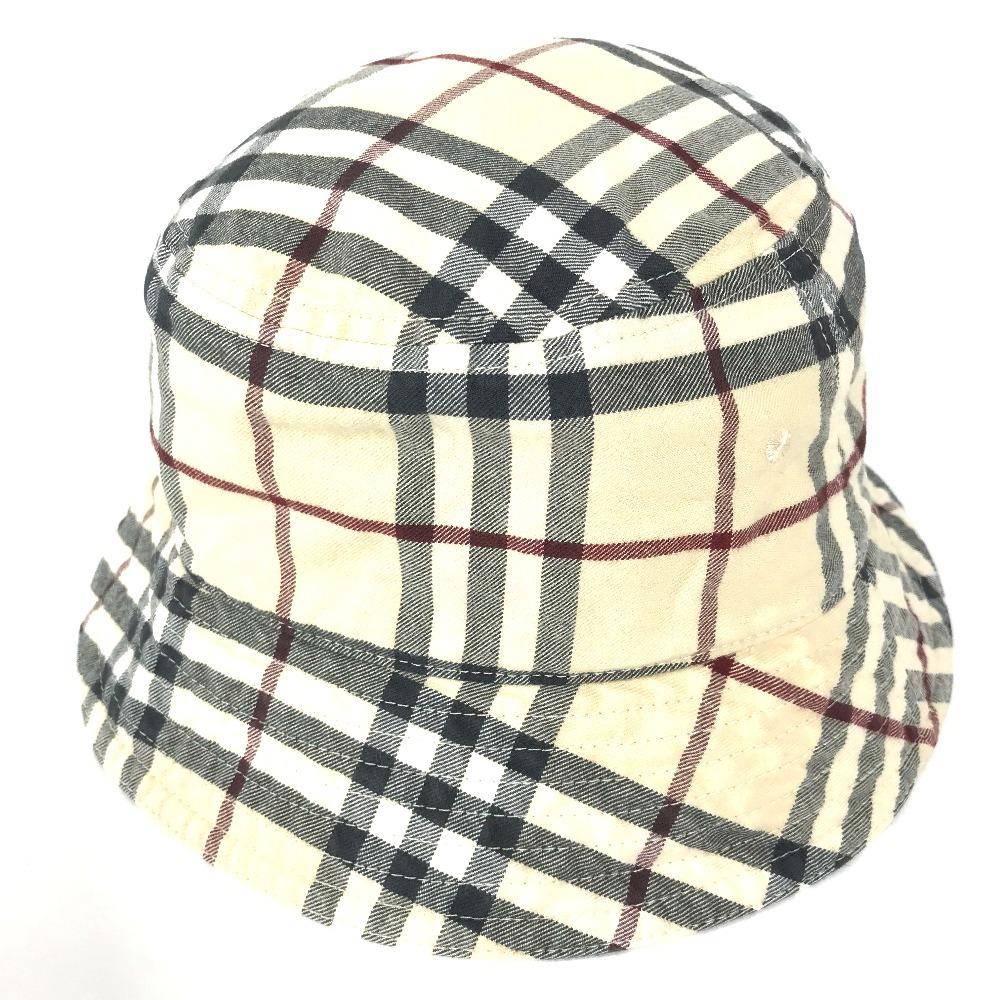 BURBERRY 8075650 check hat hat bucket hat bob hat hat cotton Beige