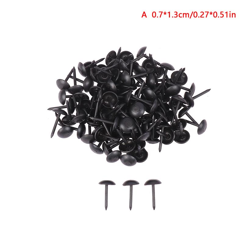 100 шт. черные круглые металлические кнопки для обивки гвозди винтажные кнопки для декора