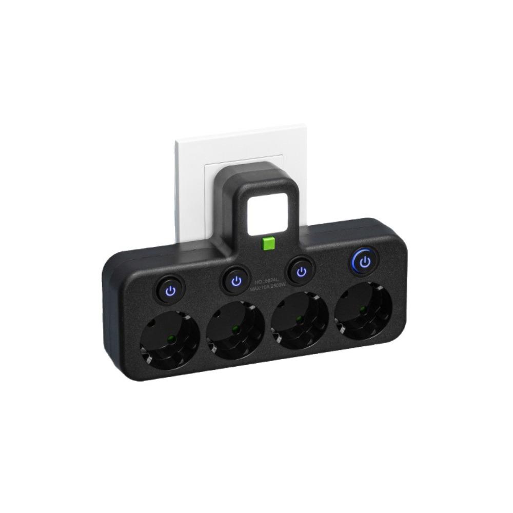 Independent Switch Power Strip 2/3/4/5 AC Outlets Wall Charger European Standard Outlet  Home