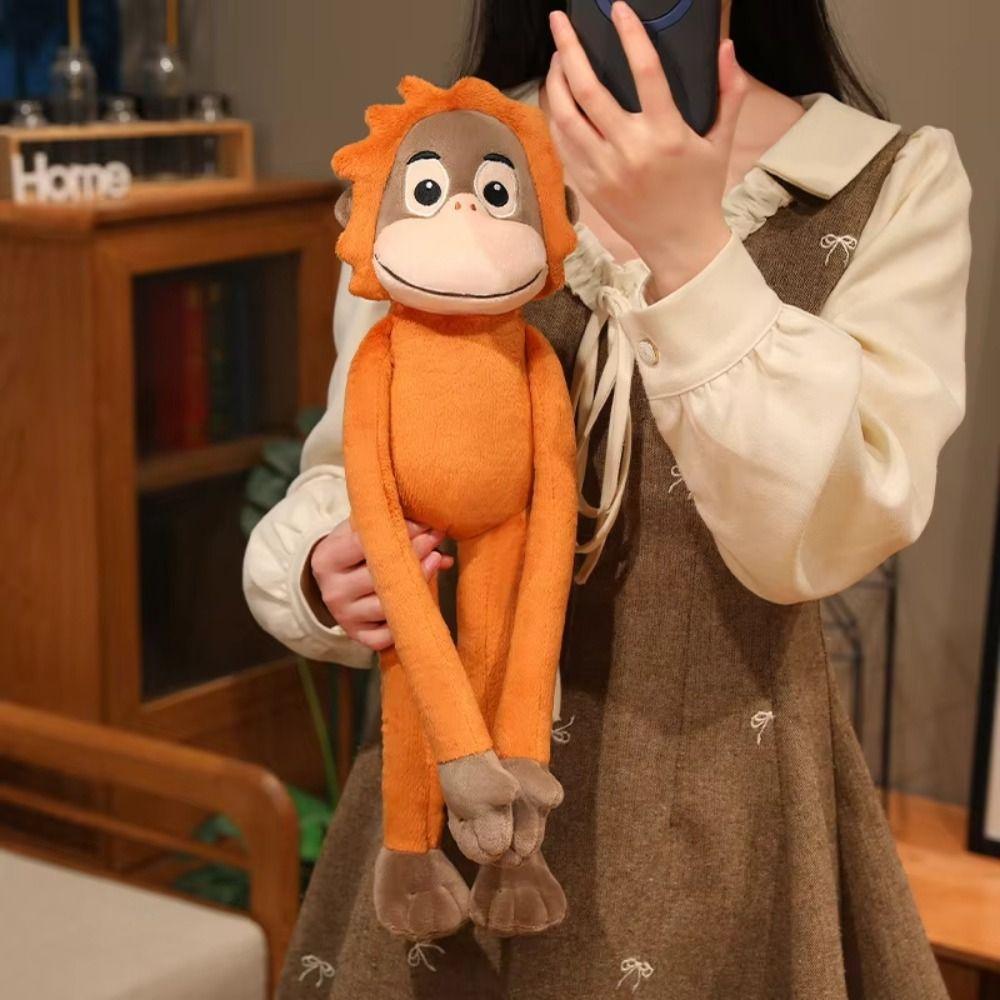 Stuffed Doll Large Plush Monkey Doll Realistice Orangutan Plush Doll Kid Gift