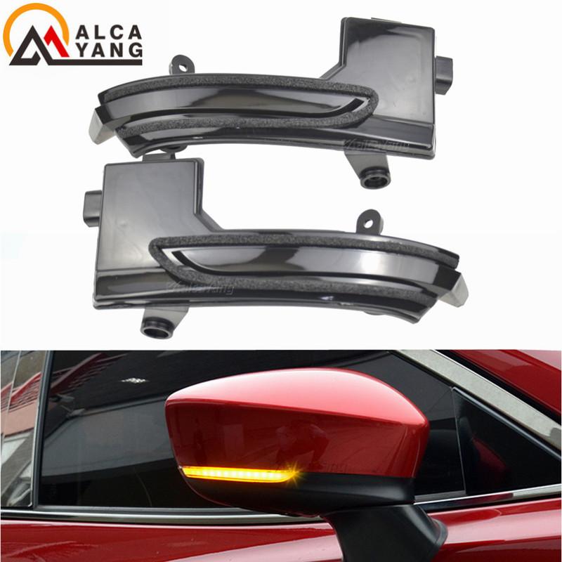 2PCS Dynamic LED Turn Signal Light For Mazda 3 2017 2018 For Mazda 6 2018  Rearview Mirror Indicator Sequential Blinker Lamp
