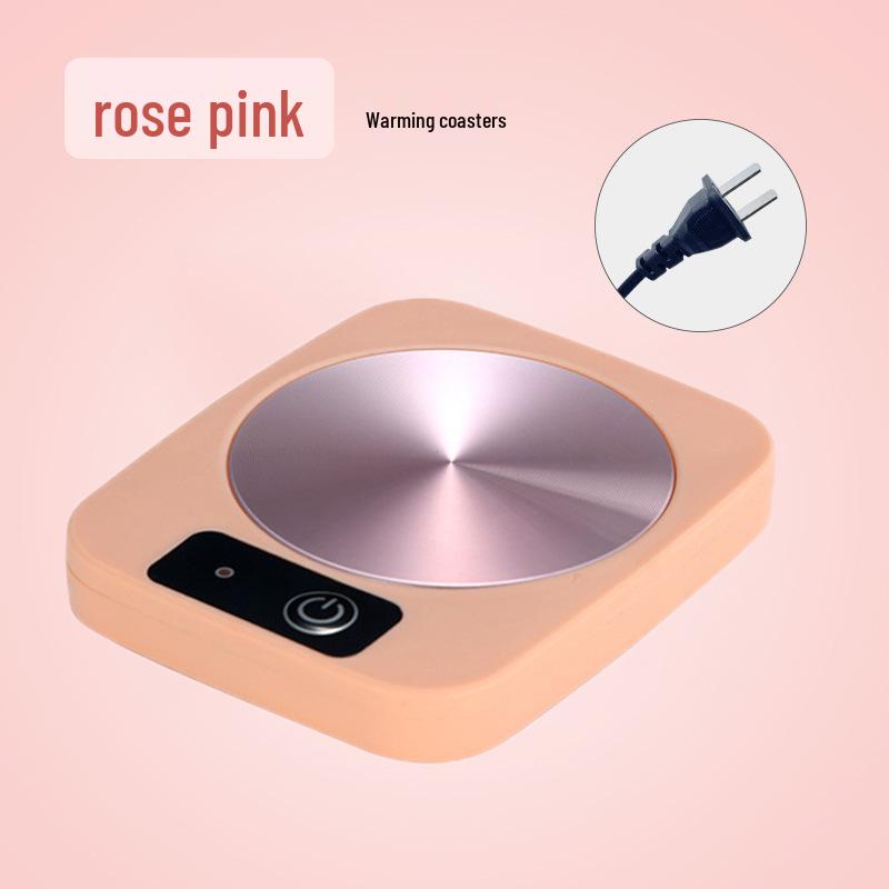 55° Heated Insulating Ceramic Mug with Coaster - Keeps Drinks Warm