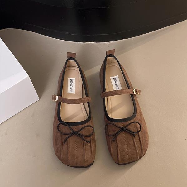 Модная обувь Женские балетки с бантом, с мелким вырезом, нарядные, новые, летние, с бабочкой, весенние, туфли Мэри Джейн, женские балетки