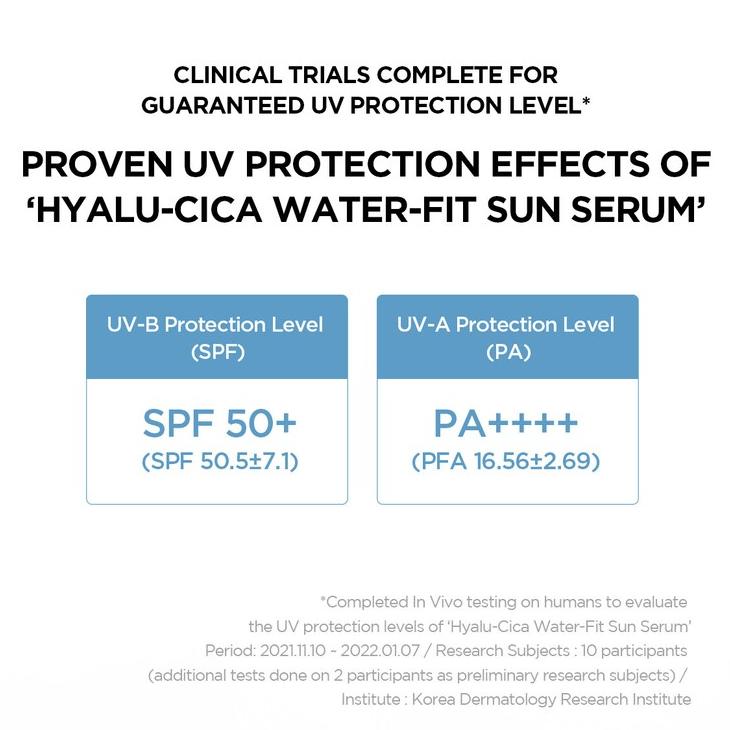 Skin1004 Мадагаскарская центеллы Hyalu-Cica Water-Fit Sun сыворотка 50мл*2шт(Двойная упаковка)