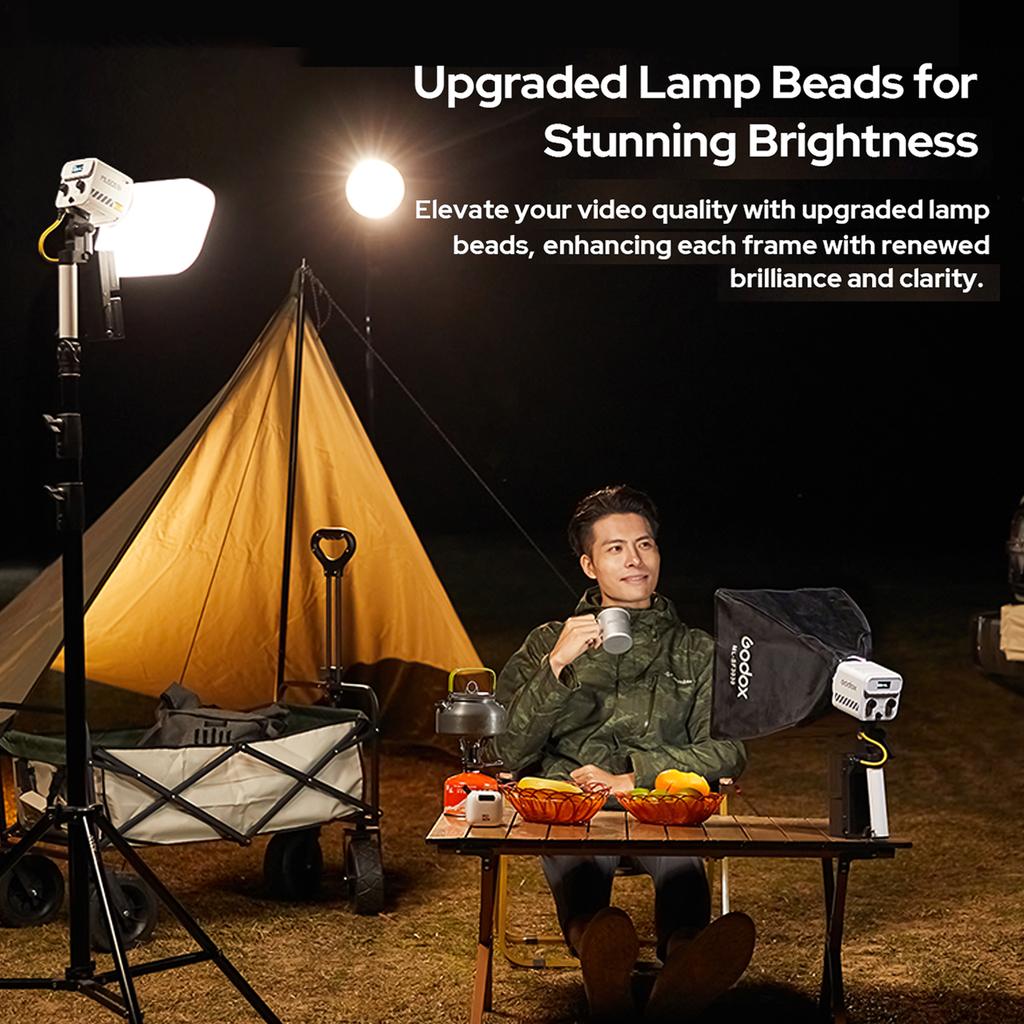 GODOX ML60II Bi Kit 70 Вт Комплект видеолампы Двухцветный светильник для фотосъемки 2800K-6500K Регулируемый индекс цветопередачи более 96 с