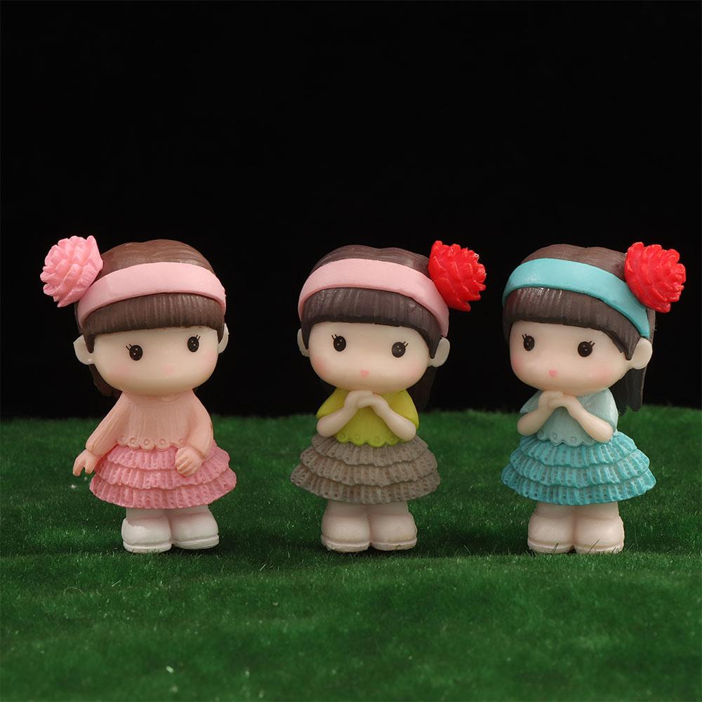 Girl Cute Statue Fairy Resin Craft Landscape Accessories Mini Ornaments Miniature Bonsai Figurine
