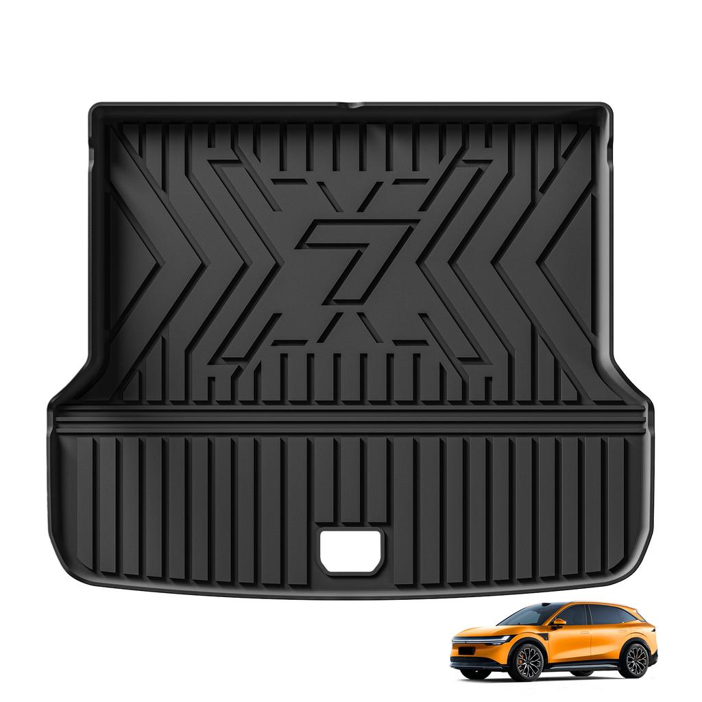 Smabee Right Drive for Zeekr 7X RWD 2026 2025 (Not Fit AWD) All -Weather Floor Mats Seat Back Protector Storage Tray Black