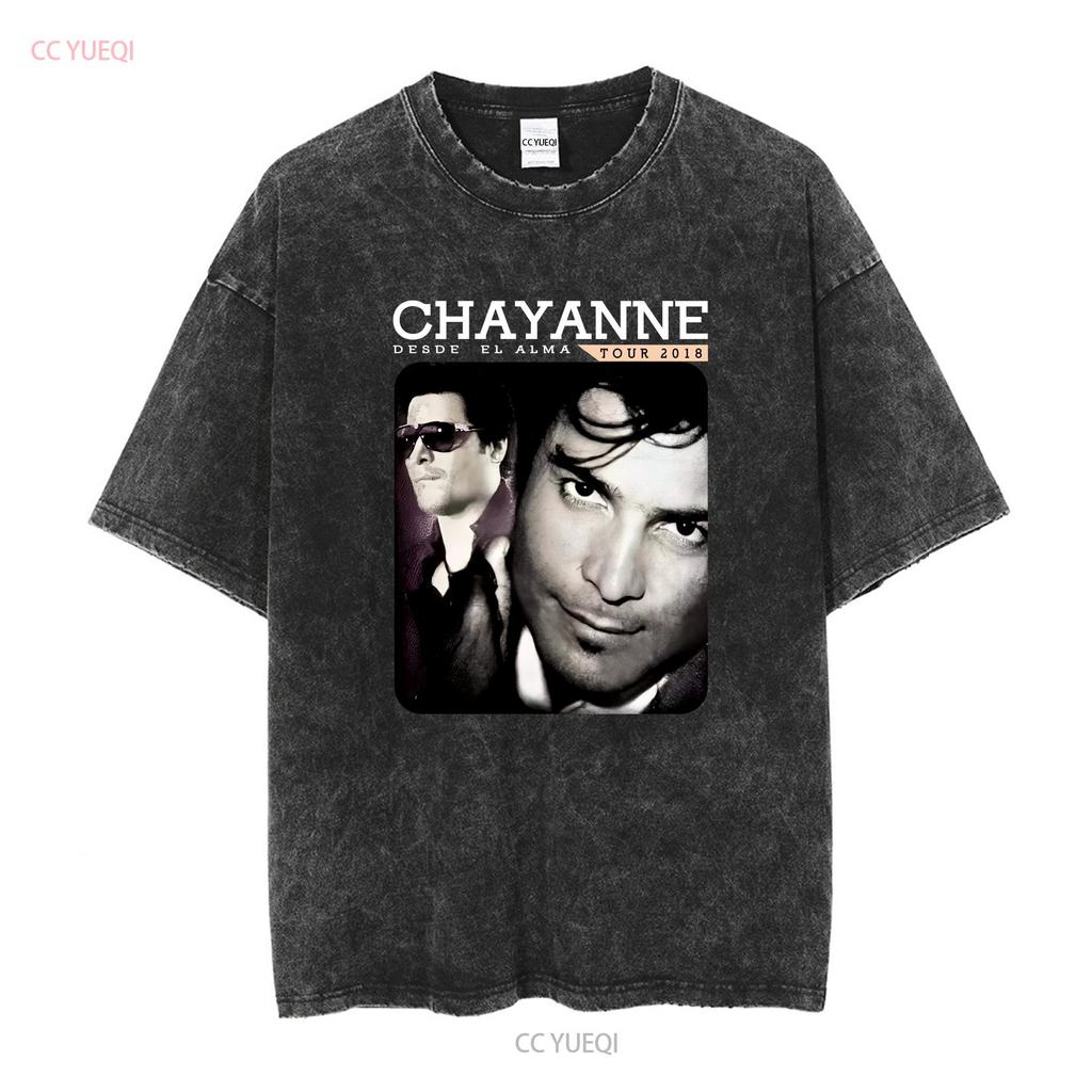 Vtg Chayanne Singer Tour Concert Cotton Black S 5XL T Shirt AA1182 vintage Washed graphic Comfortable Slightly Stylish Soft