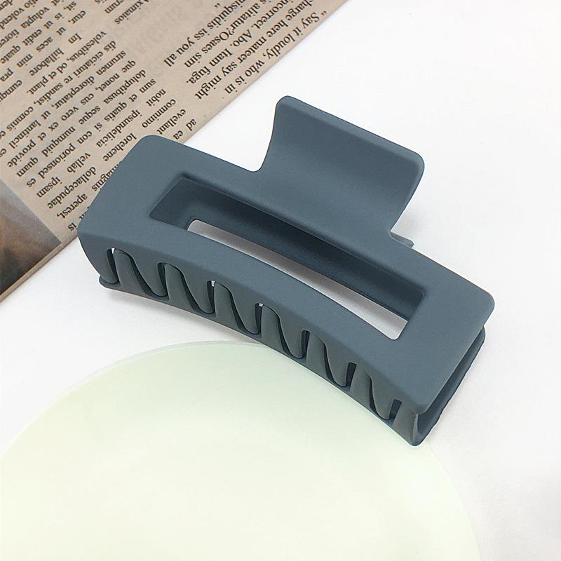 Корейская заколка для волос женская «Акула» высокого класса с матовым покрытием - Однотонная, Большого размера