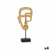 Decorative Figure Face Golden 19.5 X 38 X 10.5 Cm (4 Units)