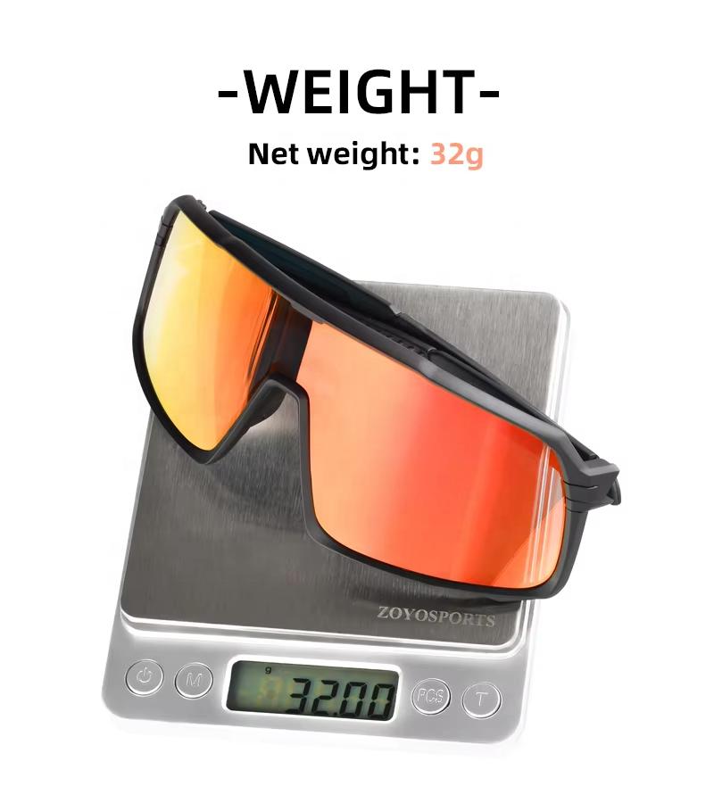 Performance Sports Sunglasses Clear MTB Bicycle Riding Shield Lens Guaranteed Red Polarized Set for Cycling Outdoor Fishing