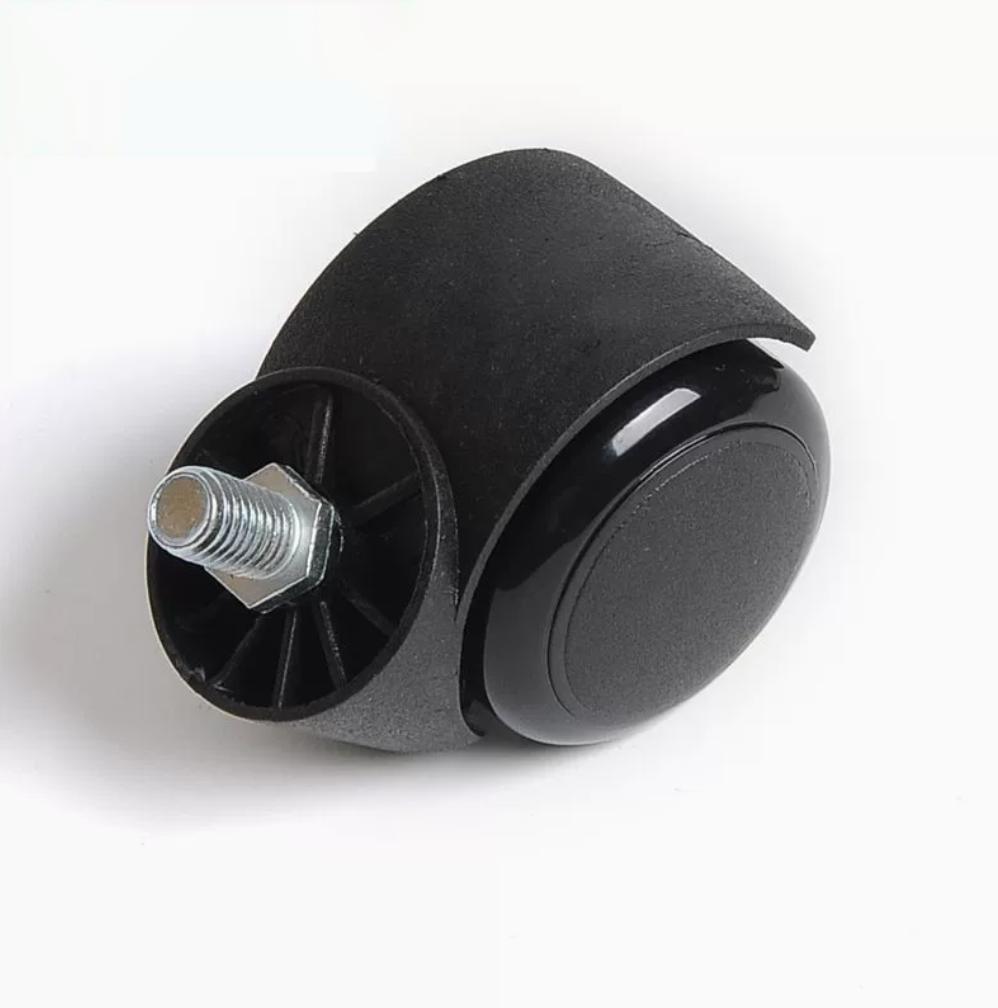 SGY Contemporary Plastic Office Chair Wheel 2 Inch Stem Swivel Furniture Casters with Brake Living Room Hospital