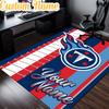 Custom Name Titans Crest  Rug, Office Rug, Chair Rug, Carpet for Living Rooms, Doormat Game Rug Home Decor Christmas Gifts
