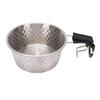 Camping Bowl with Handle 304 Stainless Steel Portable Outdoor Rice Bowl Camping Tableware for RV