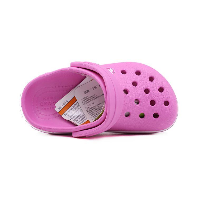 Crocs Маленькие кроксы в клетку, удобные детские сандалии, для вечеринки, розовые, детские, 204537-6U9