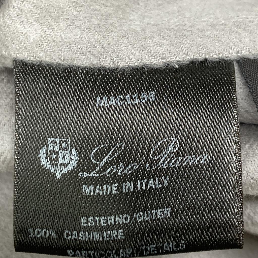 loro piana MAC1156 Серый Кашемир 100 Жилет-куртка с капюшоном на молнии Куртка 42 серыйПодержанный