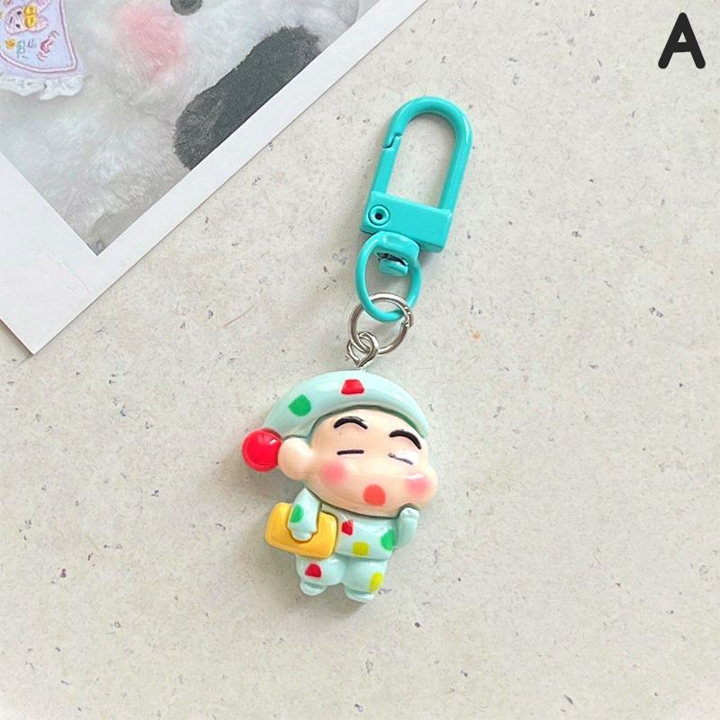 Брелок с рисунком мелка Xiaoxin, милый японский кулон, брелок для ключей, рюкзак, подвески, украшения для автомобиля, аксессуары для сумки