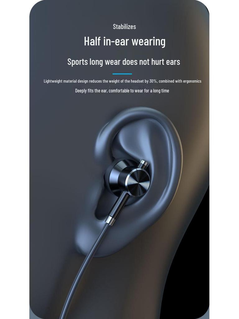 Bluetooth-наушники с шейным ободом, с длительным временем работы от аккумулятора, большим запасом громкости, совместимые с устройствами Apple, Huawei и Android