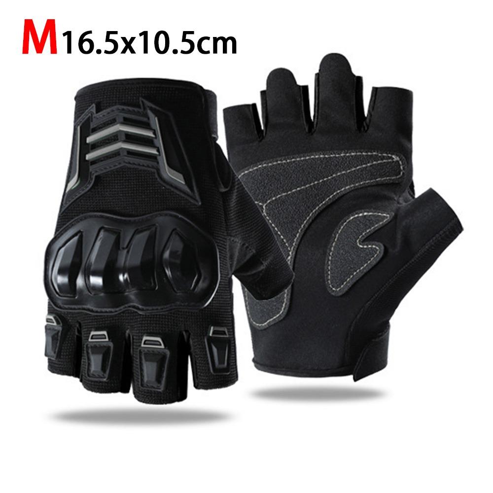 1 Pair Anti-fall Motorcycle Gloves Half Finger Driving Gloves New Cycling Gloves for Men and Women