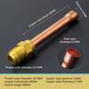 1Pc Air Conditioning Copper Pipe With Forged Brass Sae 1/4 3/8 5/8 1/2 3/4 Threaded Connector Fitting Adapter -20 To 120℃
