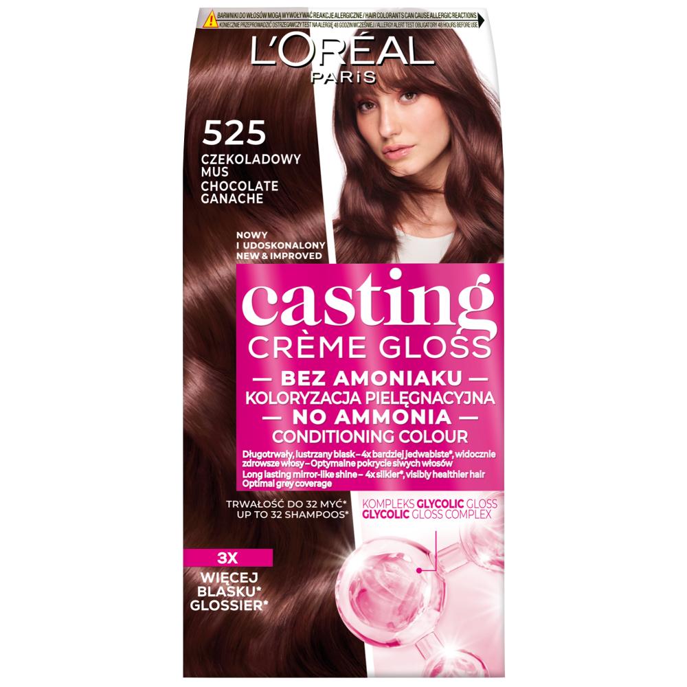 LOREAL CASTING CREME GLOSS Hair dye - 525 CHOCOLATE MOUSSE (48ml, 72ml, 60ml)