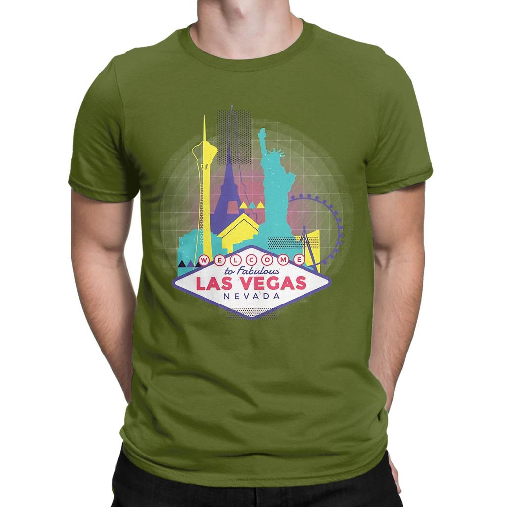 Las Vegas Nevada Skyline Novelty 100 Cotton Tshirt Fabulous Las Vegas Tees Tops For Unisex