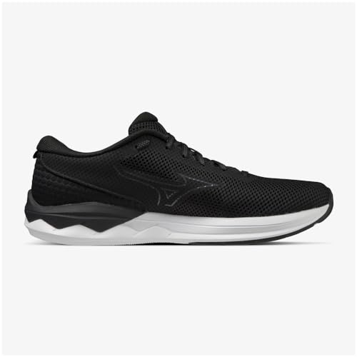 Mizuno Кроссовки для бега Wave Revolt 3, Черный/Темно-серый/Белый, Размер 26.0 см, 2E