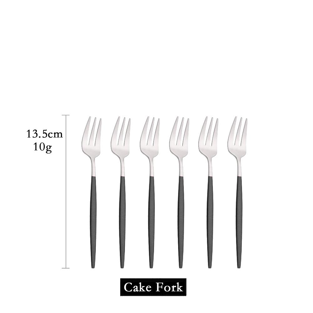 6 шт. мини-набор вилок для фруктового торта, закусок из нержавеющей стали, чай, набор вилок для фруктов, десертная вилка, белое золото, маленькая вилка для салата, посуда