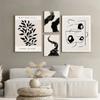 Black White Plant Leaf Picture Modern Abstract Painting Wall Poster Vintage Canvas Art Print Nordic Living Room Home Decoration
