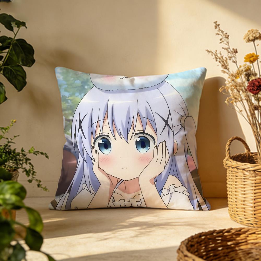 Fashion IIs the Order a Rabbitied Cushion Cover Versatile DoubleSided Pillow Case Fit for Sofa Bed Car  Daily Decor
