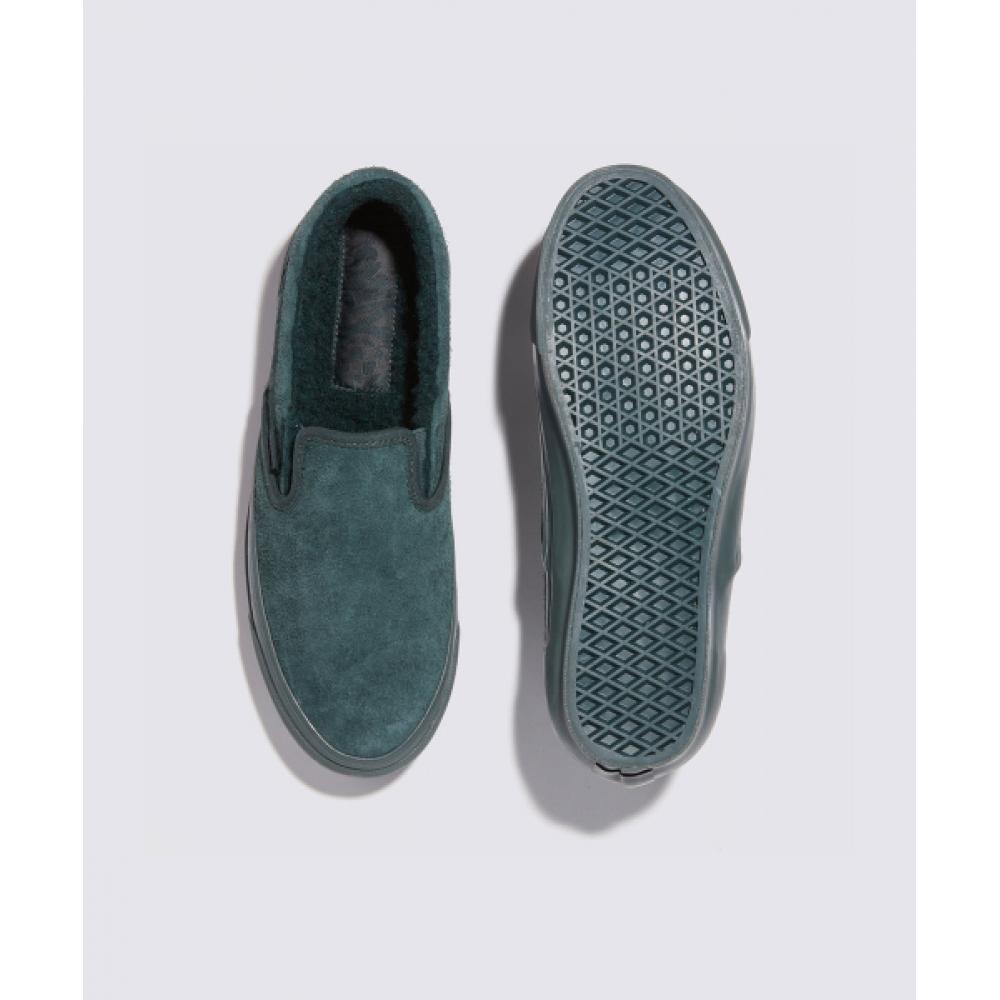 Vans Mte Slip On Issue 98 Shag Suede Green Gable Vn000cwa2ln1