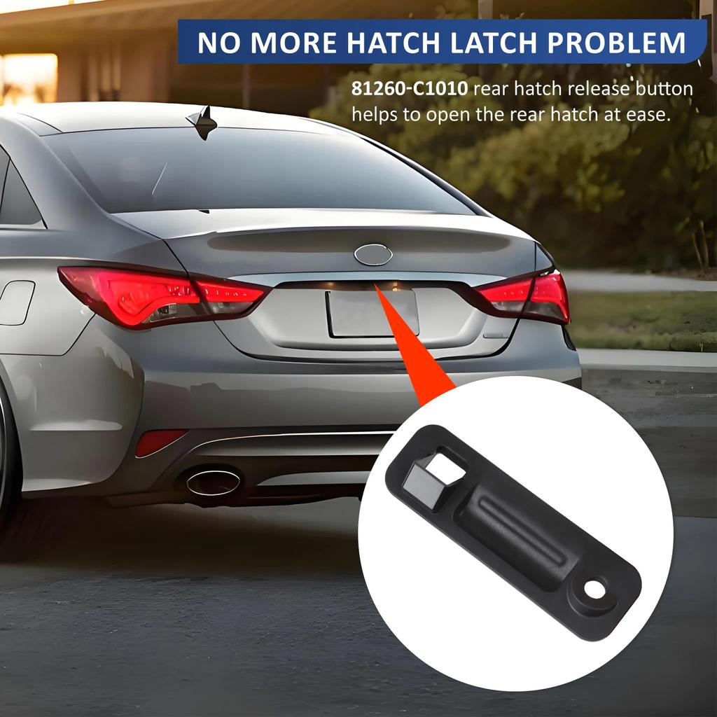 Корпус кнопки открытия задней двери 81260C1010 81260-C1010 для Hyundai Sonata 2015-2017 Наружный корпус ручки замка крышки багажника