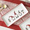 Rectangular Ceramic Dinner Plate Christmas Plate Santa Claus Pattern Afternoon Tea Dessert Tray Kitchen Steak Plate Tableware