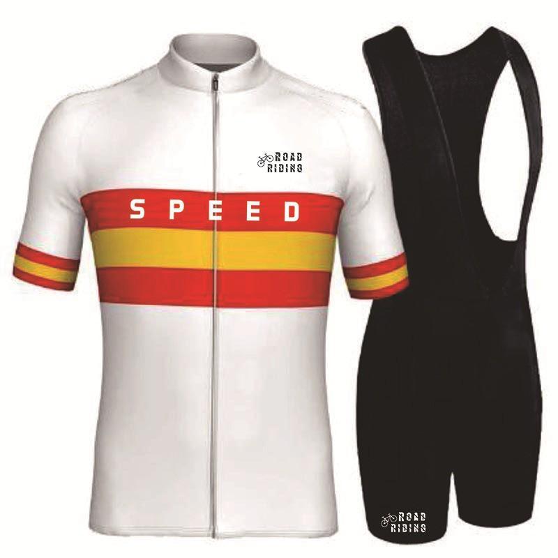 Men Women Cycling Jersey Set With Bib Shorts Breathable Bike Apparel Road