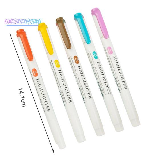 5/35 шт. настоящие мягкие хайлайтеры, пастельный хайлайтер с двумя кончиками, маркеры разных цветов, не оставляющий пятен хайлайтер для детей и взрослых