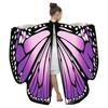 Шаль с крыльями бабочки, накидка, сказочная нимфа, пикси, аксессуар для косплея, мягкий шелковистый наряд на Хэллоуин, праздничный костюм для женщин и девочек
