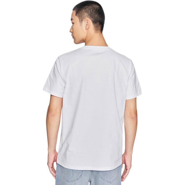 Lee T-Shirts Men's White Crew Neck Moderate LMT0098104LE00FK14000